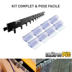 Lanière transparent PVC porte souple standard